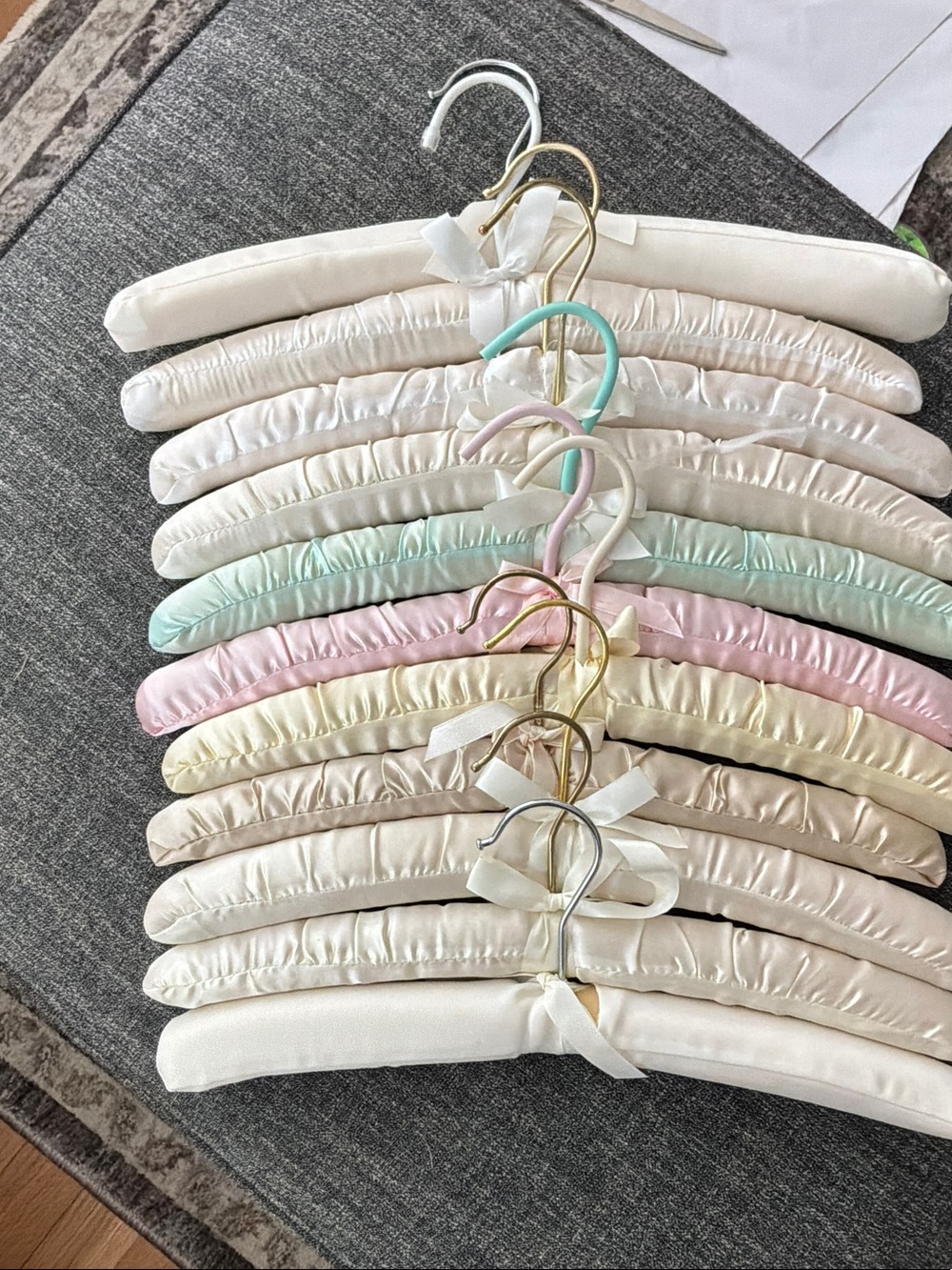 Padded Hangers Set in Pastel Mix
